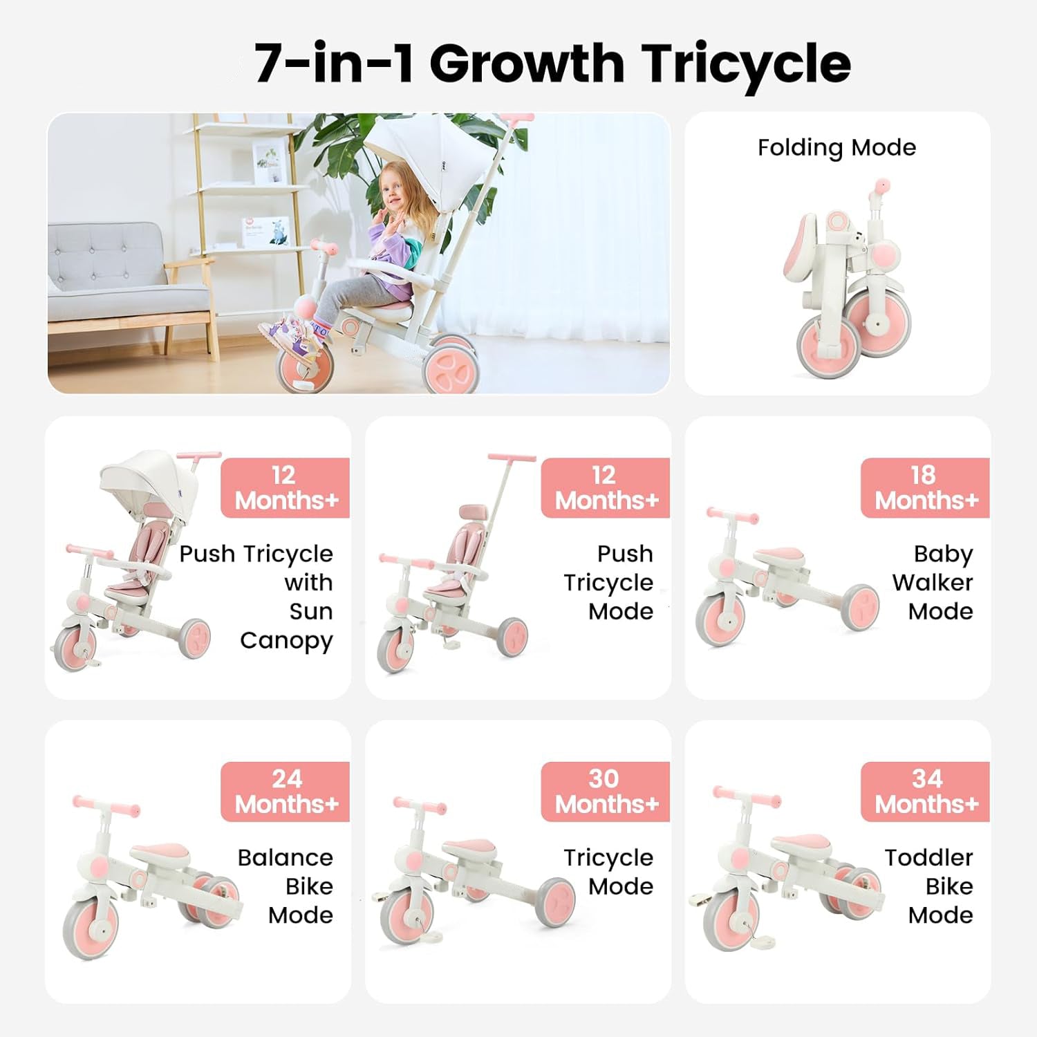 JMMD 7-in-1 Tricycle