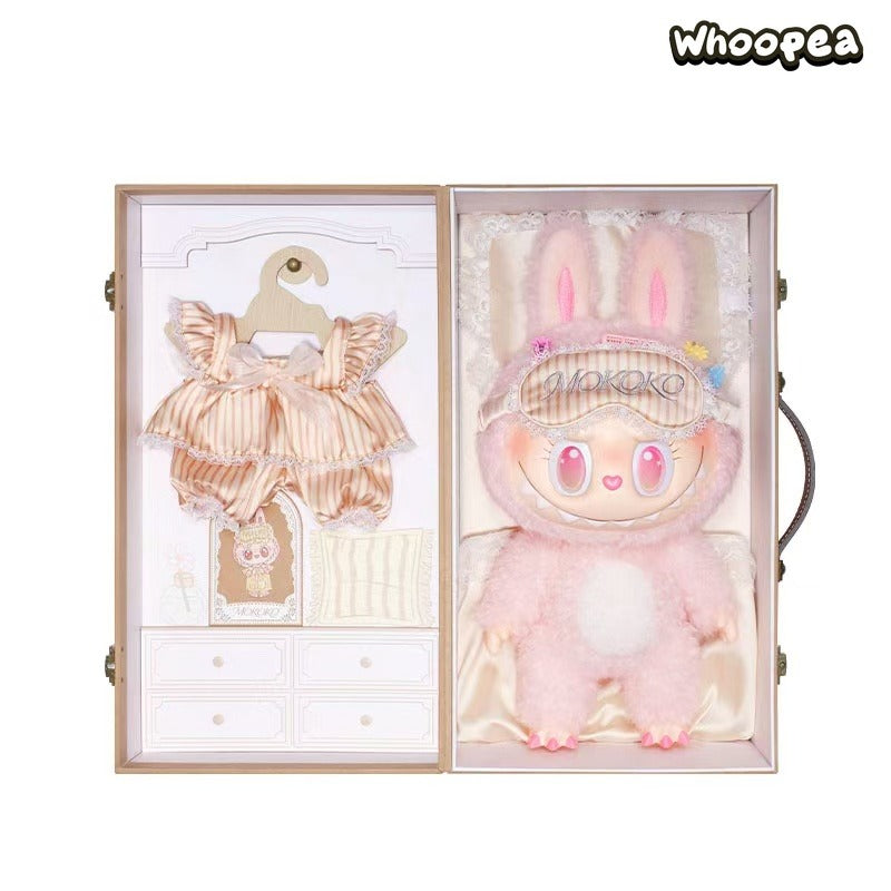 Mokoko Wake Up Mokoko Series Vinyl Face Plush Gift Set, 33cm in Height