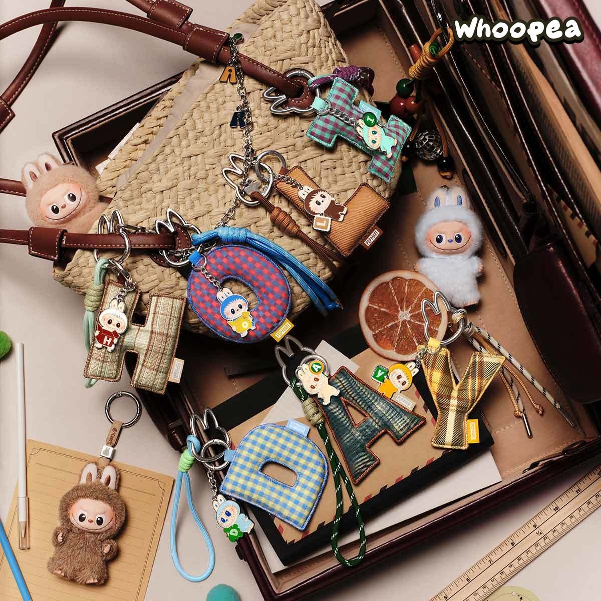 THE MONSTERS Labubu Pin for Love Series- Letter Pendant Blind Box (A-M)
